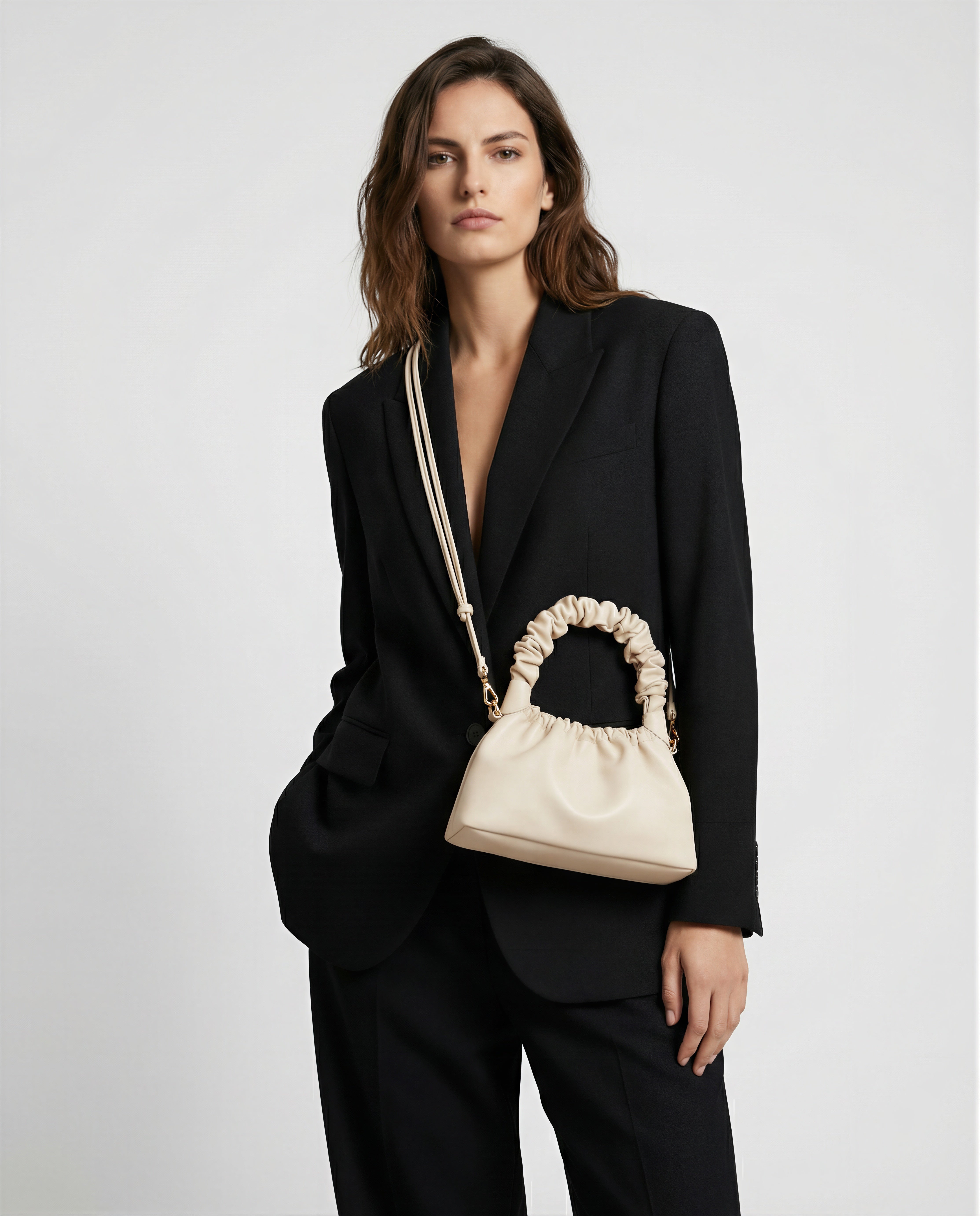 Mini Tango Ivory Edition – Bolso en piel de napa de vacuno - PLIEGO DE LA ROSA