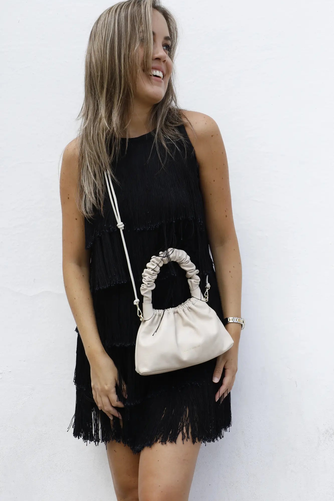 Mini Tango Ivory Edition – Bolso en piel de napa de vacuno