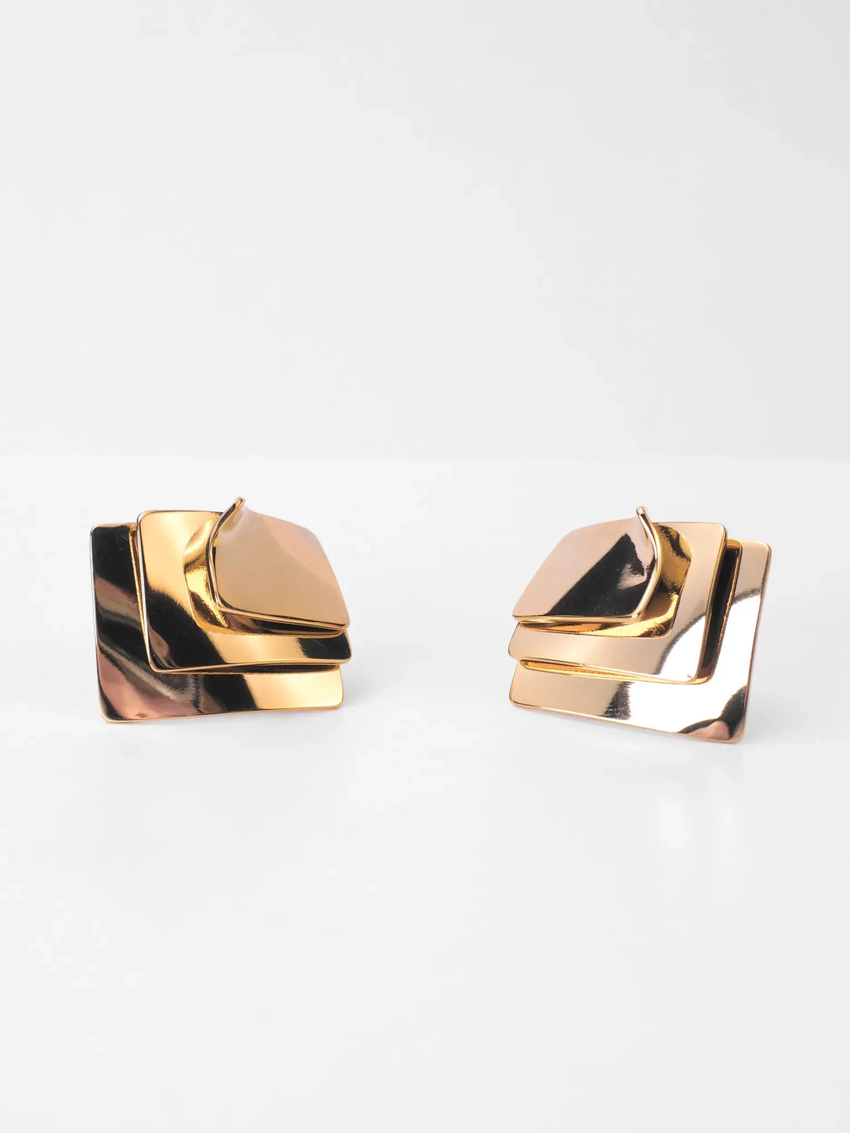 Pendientes Cuarzo Nº09- Dorado