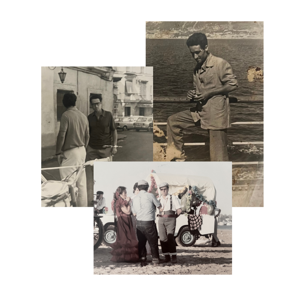 fotos del abuelo de la fundadora de pliego de la rosa a quien hace homenaje el nombre de la firma.