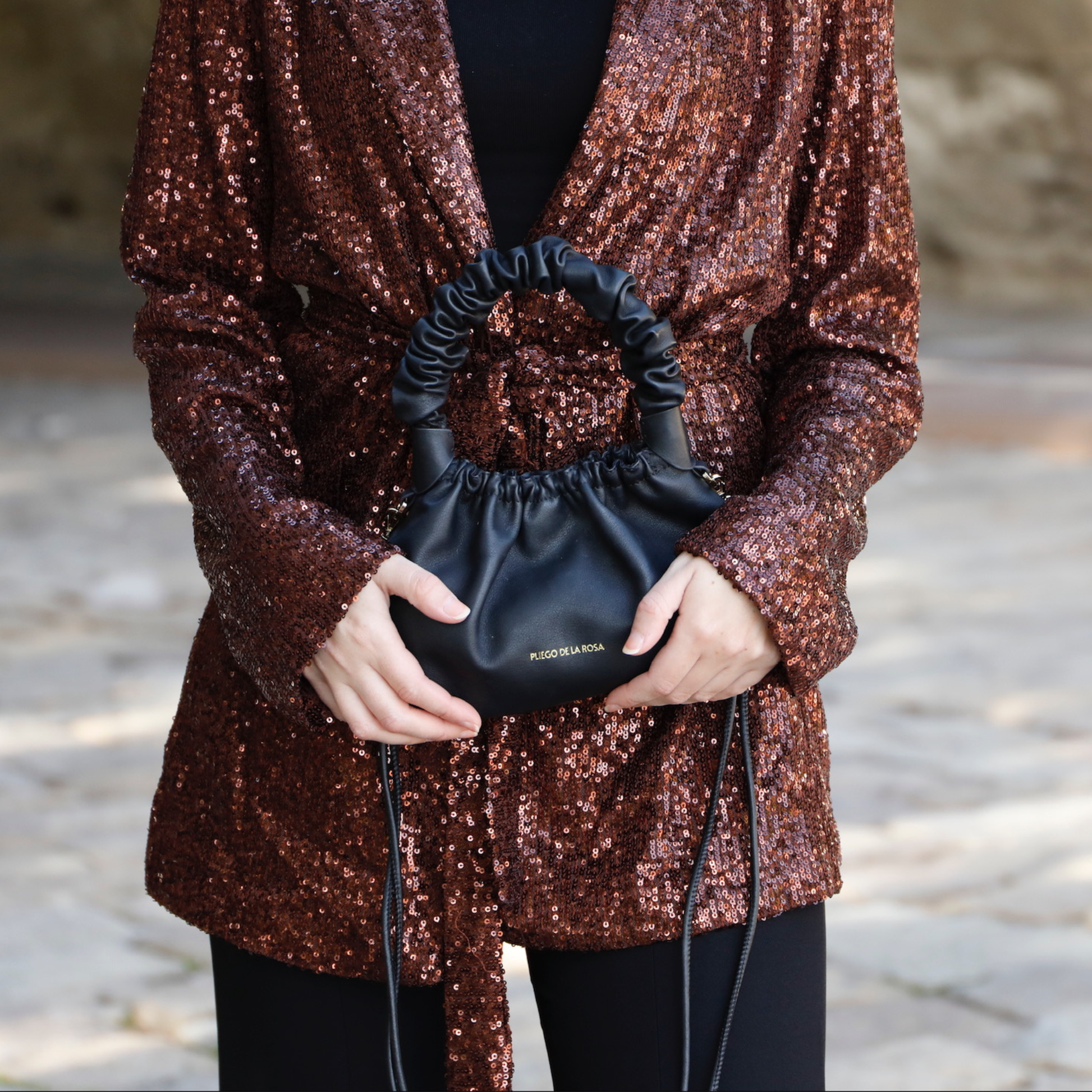 Mini Tango Black Edition - Bolso en piel de Napa de vacuno