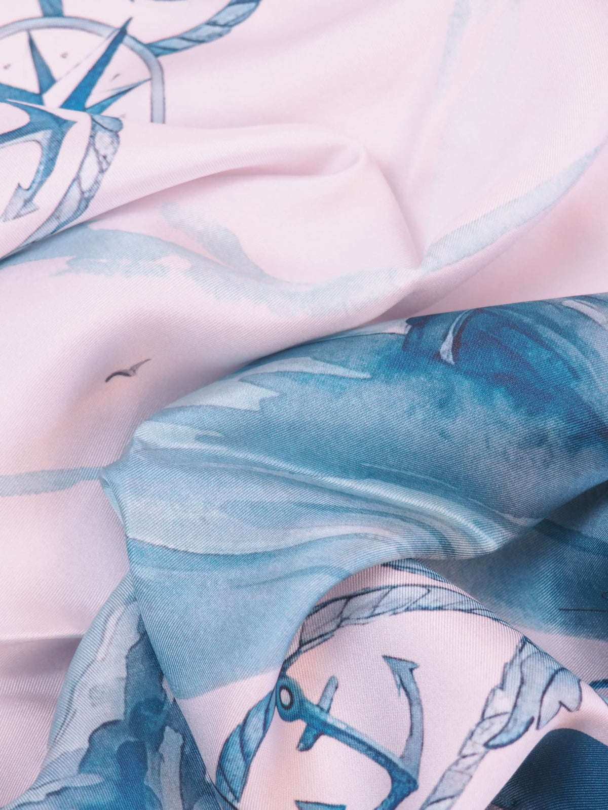 Archive 1996 "Fondeo" – Blue silk twill scarf