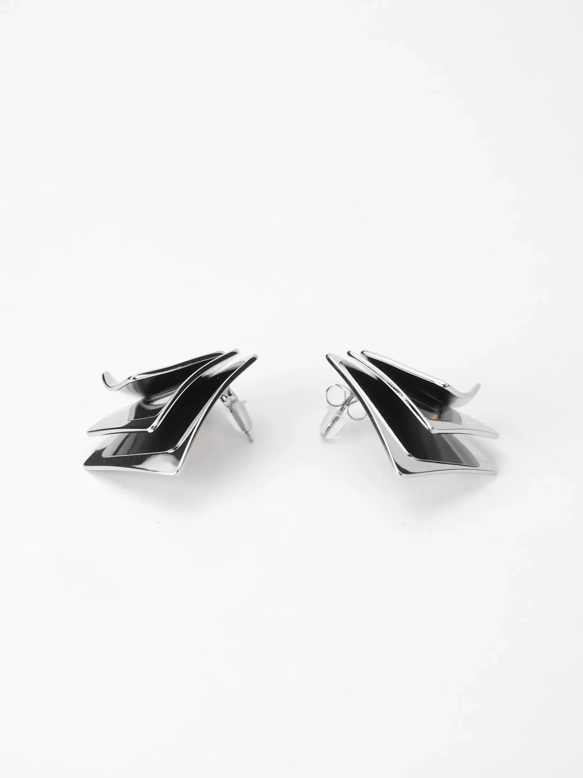 Pendientes Cuarzo Nº09 - Plateado